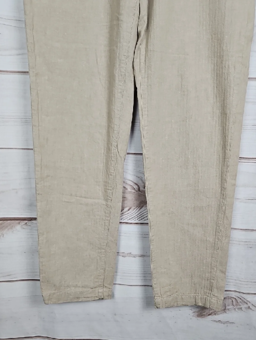Banana Republic Slim Fit Linen Blend Pants Men's 33x34 Tan/Khaki
